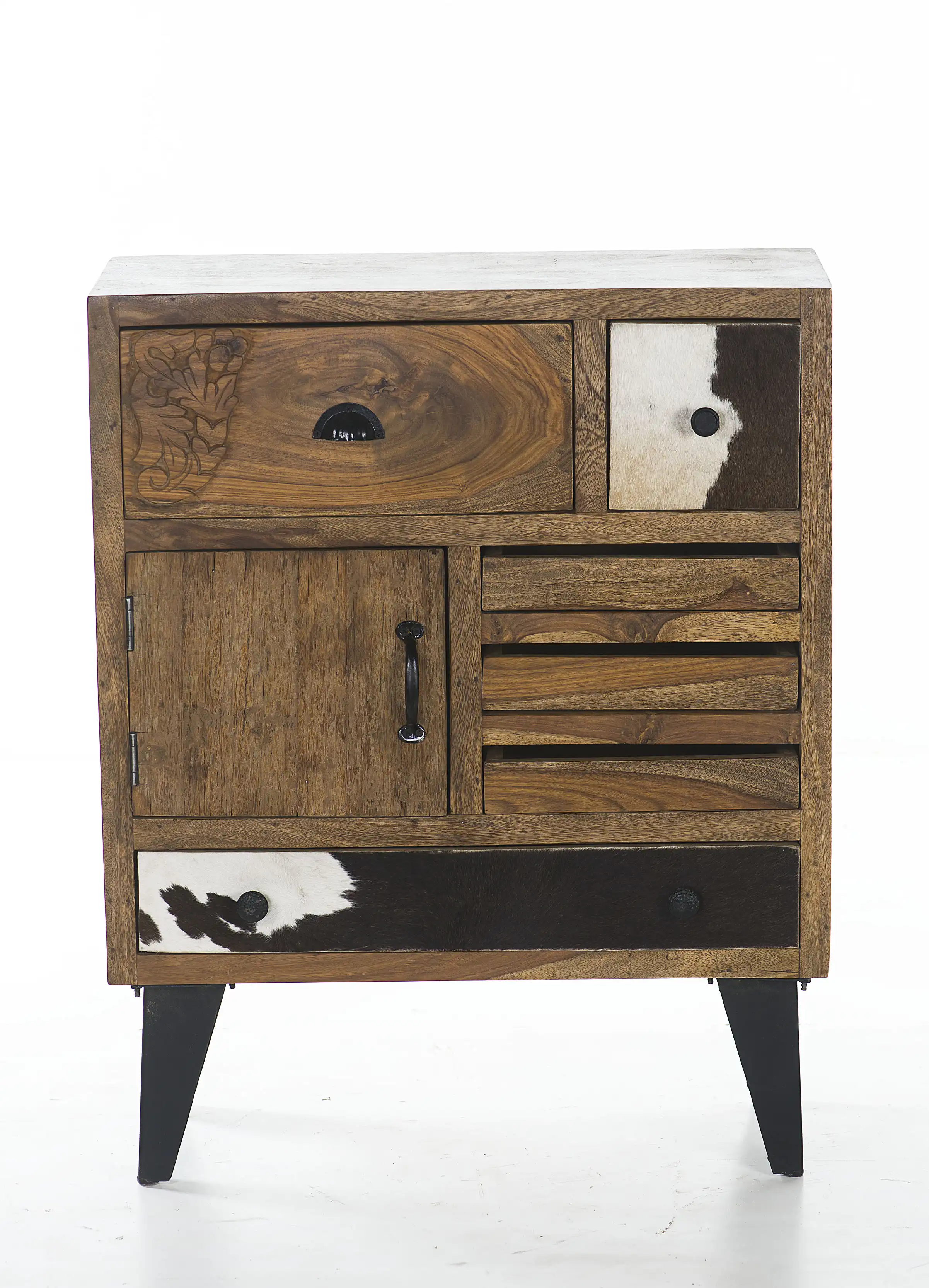 Wood Cabinet with 6 Drawers & 1 Door (Knock Down) - popular handicrafts